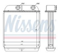 NISSENS 73644 Scambiatore calore per riscaldamento abitacolo