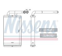 Scambiatore di calore, riscaldamento interno NISSENS 73676
