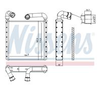 Scambiatore di calore, riscaldamento interno NISSENS 73943