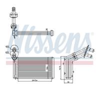 Scambiatore di calore, riscaldamento interno NISSENS 73973