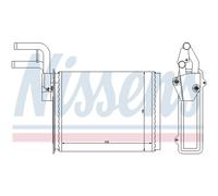 Scambiatore di calore, riscaldamento interno NISSENS 73987