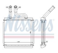 Scambiatore di calore, riscaldamento interno NISSENS 76507