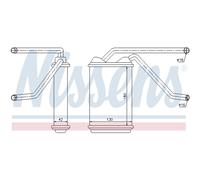Scambiatore di calore, riscaldamento interno NISSENS 76511