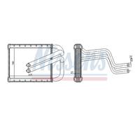 Nissens Scambiatore di calore riscaldamento abitacolo 77536 – alette saldate per Kia