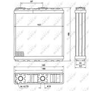 Scambiatore di calore, riscaldamento interno NRF 52098