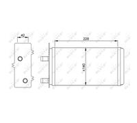 Scambiatore di calore, riscaldamento interno NRF 53214