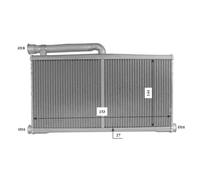 Scambiatore di calore, riscaldamento interno NRF 54206