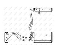 Scambiatore di calore, riscaldamento interno NRF 54227