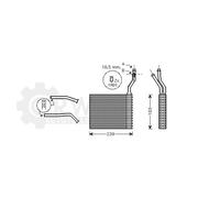 PRASCO Scambiatore calore riscaldamento abitacolo FDA6364 per Ford C-Max 07-10