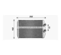 Scambiatore di Calore Riscaldamento Interno per Renault Kangoo/Grand Master III