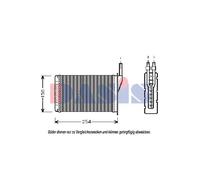 AKS DASIS 189020N Scambiatore calore per riscaldamento abitacolo