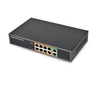 Scambiatore di Ethernet di gigabit di 10 porti con 8 porte Ethernet 1000M di potere e 2 porte di Uplinking per lo scambista di rete PoE di rete di velocità veloce