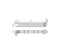 Scambiatore Di Raffreddamento VALEO Intercooler Per Renault Duster Dacia Duster