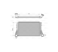 Scambiatore Raffreddamento Per Seat Altea Skoda Octavia II VALEO 1K0145803S