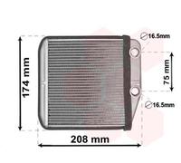 Scambiatore Riscaldamento Interno Adatto A per Fiat Ducato Cassone /