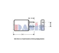 AKS DASIS 119030N Scambiatore calore per riscaldamento abitacolo
