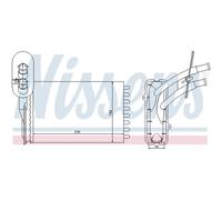 Scambiatore Riscaldamento Interno Adatto A per VW Golf IV Jetta II 234 x 156