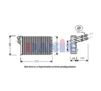 Scambiatore Riscaldamento Interno Adatto A per VW Golf IV New Beetle 234x156x42