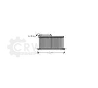 Scambiatore Riscaldamento Interno Alluminio 290x142x26 per Audi A6 Allroad
