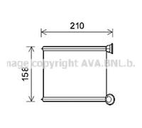 Scambiatore Riscaldamento Interno Alluminio Adatto A per Renault Clio IV 132x185