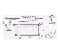 Scambiatore Riscaldamento Interno Alluminio Adatto A per Toyota Aygo C1 II 108