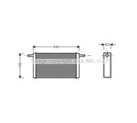 Scambiatore Riscaldamento Interno Alluminio Adatto A per VW Lt 28-35 I Bus