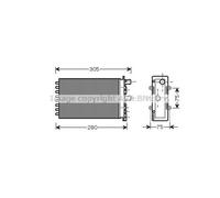 Scambiatore Riscaldamento Interno Alluminio Adatto A per VW Transporter IV
