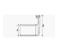 Scambiatore Riscaldamento Interno Alluminio per Ford Tourneo Custom Bus