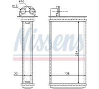 Scambiatore Riscaldamento Interno Alluminio Plastica per Peugeot 205 II