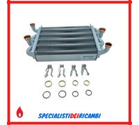Scambiatore riscaldamento sanitario bitermico Ferroli compatibile 39837660