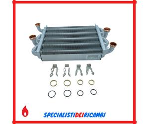 Scambiatore riscaldamento sanitario bitermico Ferroli compatibile 39837660