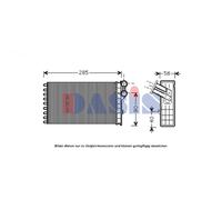 Scambiatore Riscaldatore Abitacolo Per Peugeot 307 EISENFELS 245x134x42