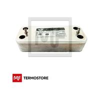 SCAMBIATORE SANITARIO 16 PIASTRE RICAMBIO CALDAIA ITALTHERM CODICE 515001744