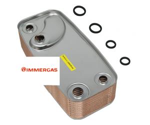 Scambiatore sanitario 19 Piastre Caldaie Immergas 3011261 1015328 Eolo Extra Mai