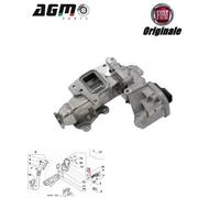 SCAMBIATORE VALVOLA EGR ORIGINALE FIAT 500 PANDA LANCIA YPSILON 1,0 HY 46348063