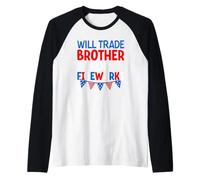 Scambierà Il Fratello per i fuochi Maglia con Maniche Raglan