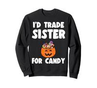 Scambierei mia Sorella per Candy Siblings Joke Halloween Felpa