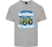 Scambierò Fratello Per Trattore Agricolo Uomo Cotone T-Shirt Tee Top