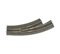 ROCO 42572 - Deviatoio curvo sinistro BWl3/4 con massicciata morbida. Scala H0 1