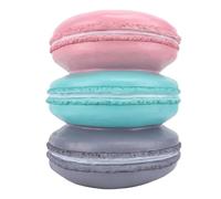 Scambio di scarpe sgabello carino sgabello per alimenti sgabello decorativo PP comodo retrò per biscotti a forma di macaron sgabello di ricambio per casa ingresso