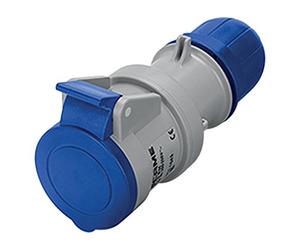Scame 313,3243F Series Optima, IP44 connettore terminale A molla, 2P E poli, 32 A, 250-Rilevatore VAC, 6 ore posizione, colore: blu
