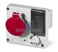 Scame 401.3287 presa interbloccata incasso omnia con protezione fusibili 3p+n+t