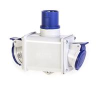 SCAME 600.1623 ADATTATORE 2 USCITE 2P+T 220V IP44