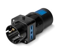 Scame Adapto - Adattatore/A Simple 2 poli + terra 16 A 6H IP20 250 V Nero