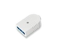 Scame azzurra - Base azzurra con uscita 90 2 poli + terra 16 A 250 V Bianco