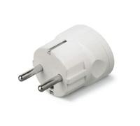 Scame Blueline - Adattatore per base con doppio sistema terra bianco