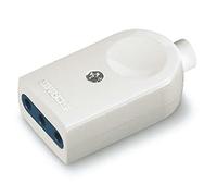 Scame Blueline - Base blueline con uscita assiale 2 poli + terra 10 a 250 V, colore: bianco