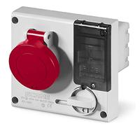 Scame 401.3287 presa interbloccata incasso omnia con protezione fusibili 3p+n+t
