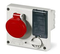 Scame Omnia - Base/S IP44 3 poli + terra 16 A 380 - 415 V con porta-fusibile