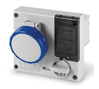 PRESA INTERBLOCCATA 2P+T 16A 6H 220V CON FUSIBILI IP67 OMNIA SCAME 406.1683